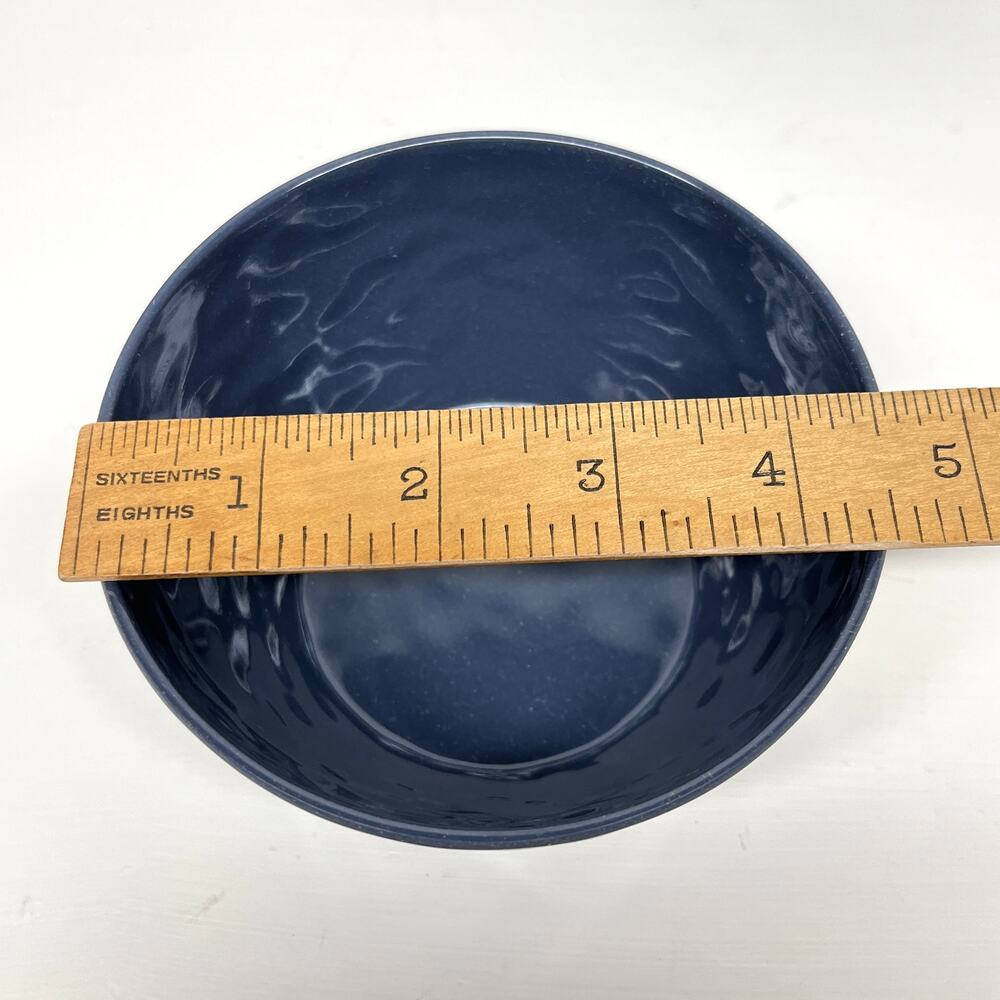 Tommy Bahama Blue Crackle Melamine Bowls Set of 4 - Picture 7 of 8